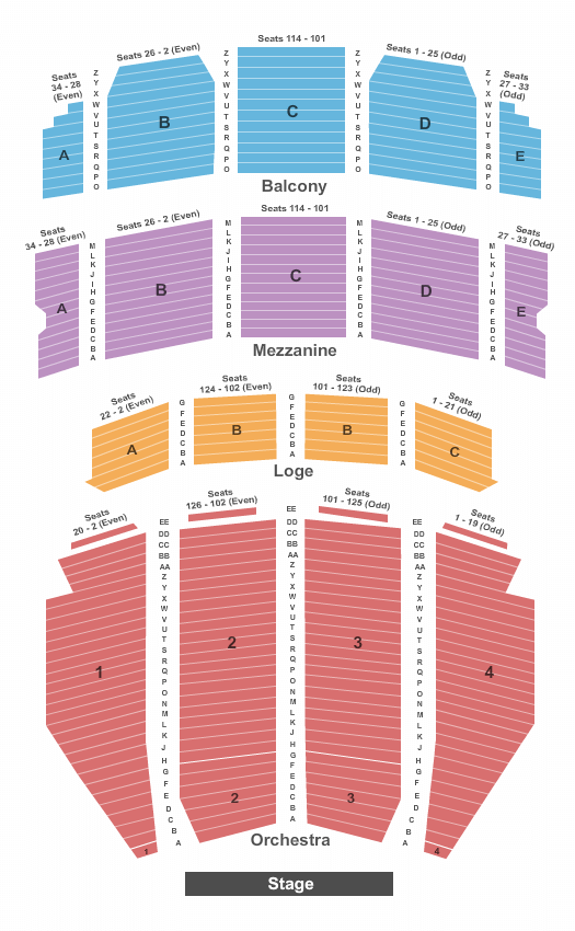 Ohio Theatre Les Miserables Seating Chart